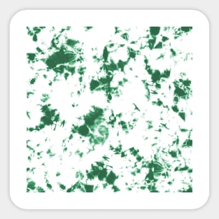 Emerald green and white marble - Tie-Dye Shibori Texture Sticker